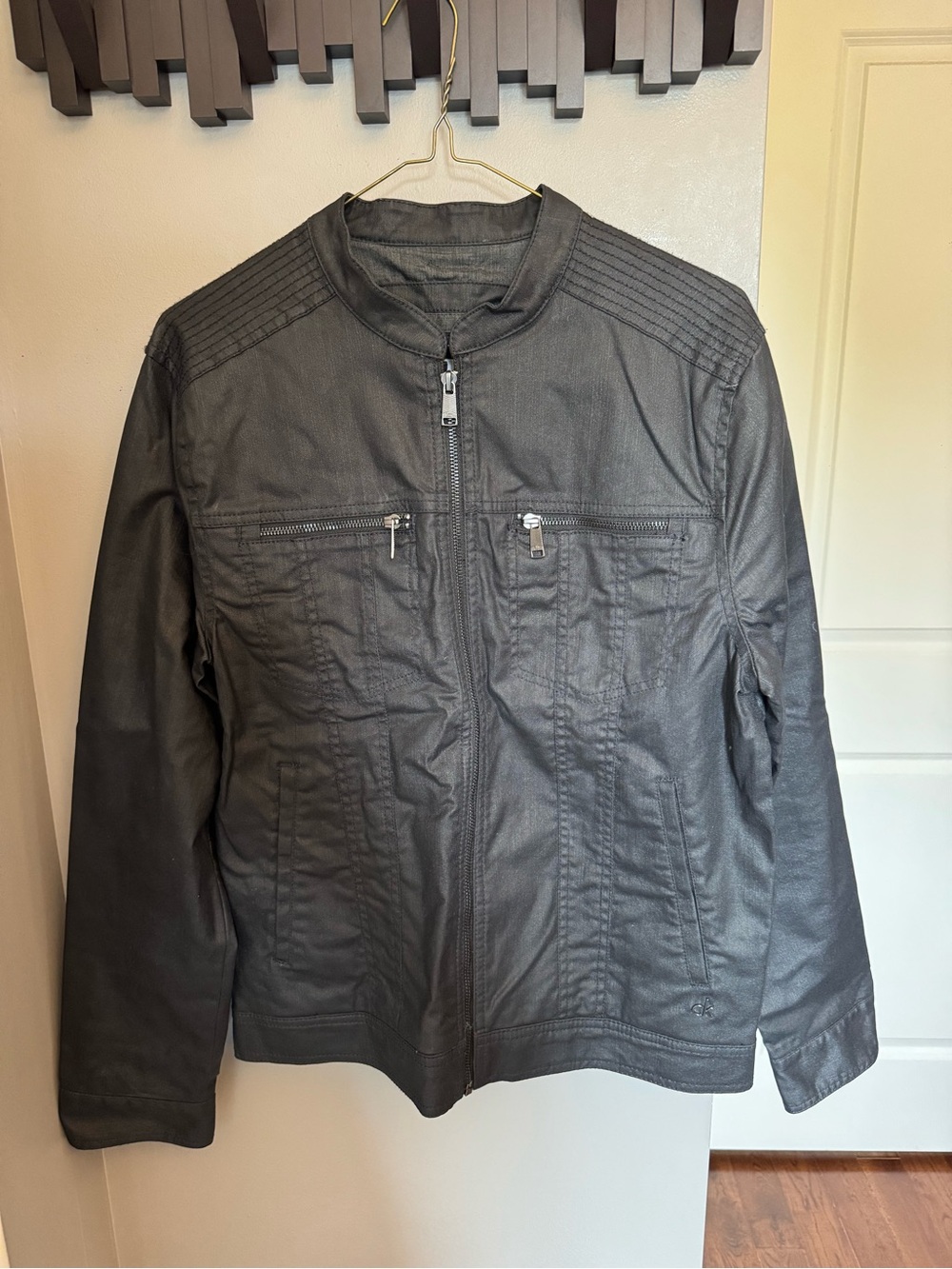 Men's Calvin Klein Black Zip-Front Jacket